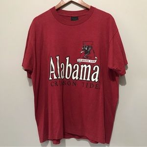 Vintage 1991 single stitched Alabama crimson tide Tshirt XL